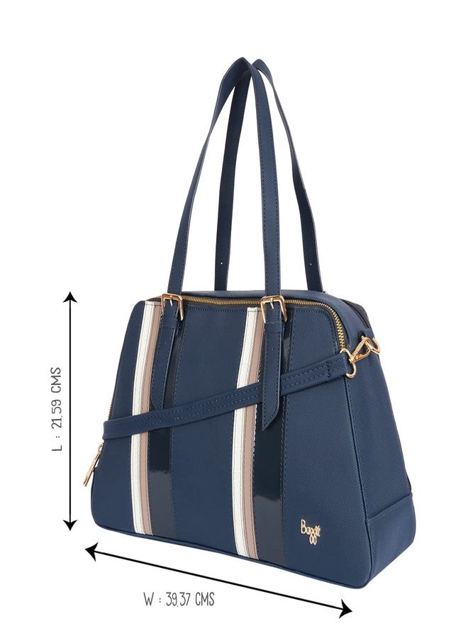 Baggit Women Blue Camera Handbag Medium Size | Ladies Stylish Casual Purse Bag - Image 3